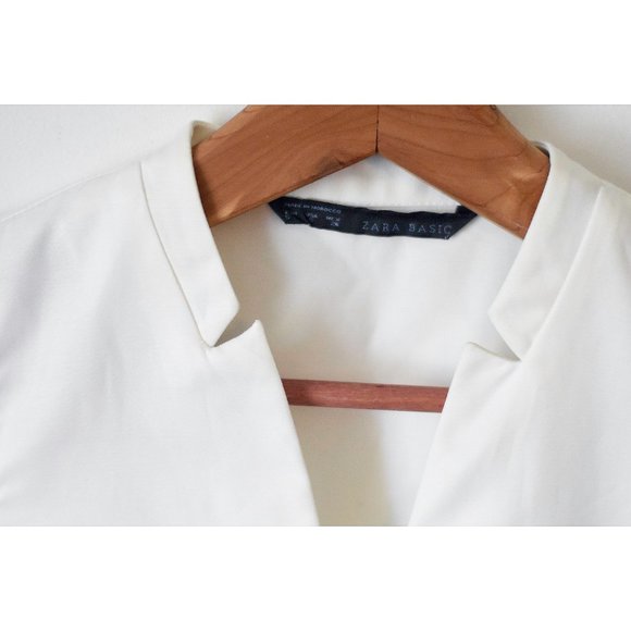 Zara Basic Black & White Color Block Dress - Picture 4 of 8